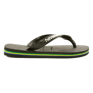 Havaianas - Logo Brazil Flip Flops | Black