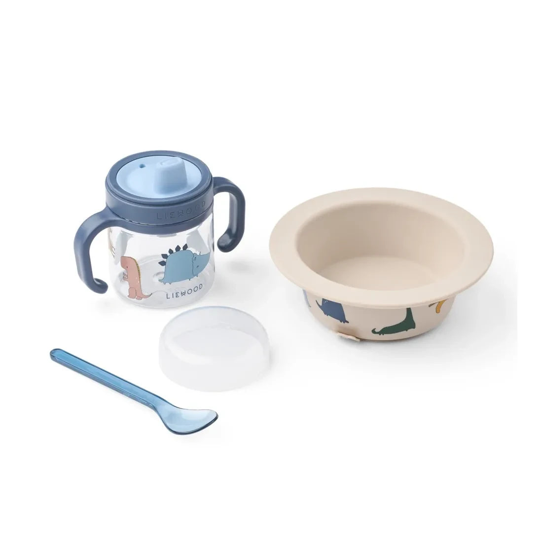 Liewood - Becket Feeding Set | Dino Roar/Sandy