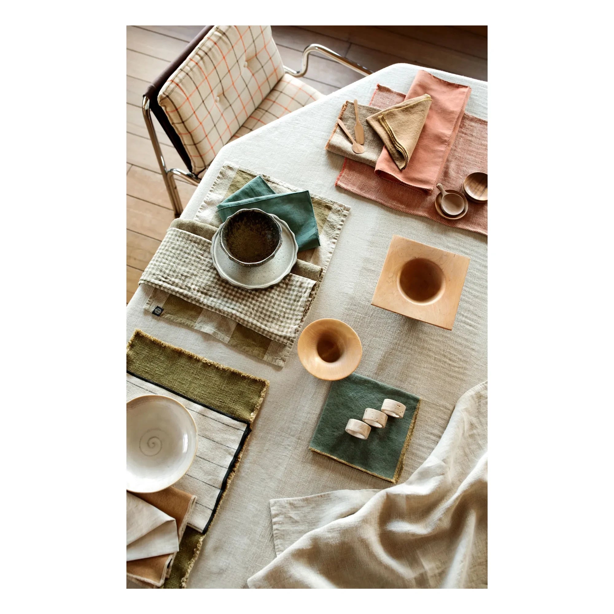 Haomy - Pisa Linen Napkin | Mocaccino