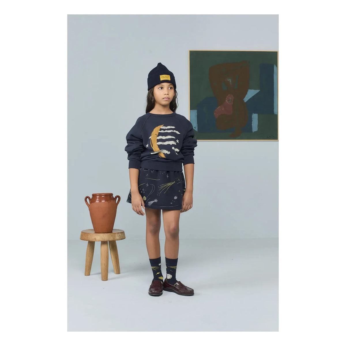 The Animals Observatory - Pony cap Merino wool | Navy