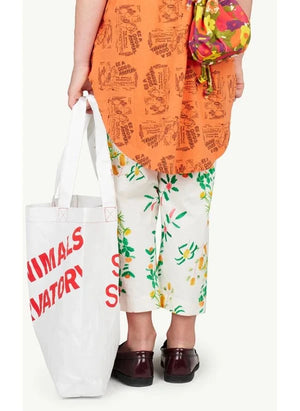 The Animals Observatory - Flower Patterned Trousers | White