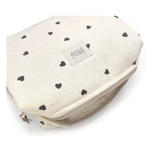 Babyshower - Camila Cœurs Toiletry Bag | White