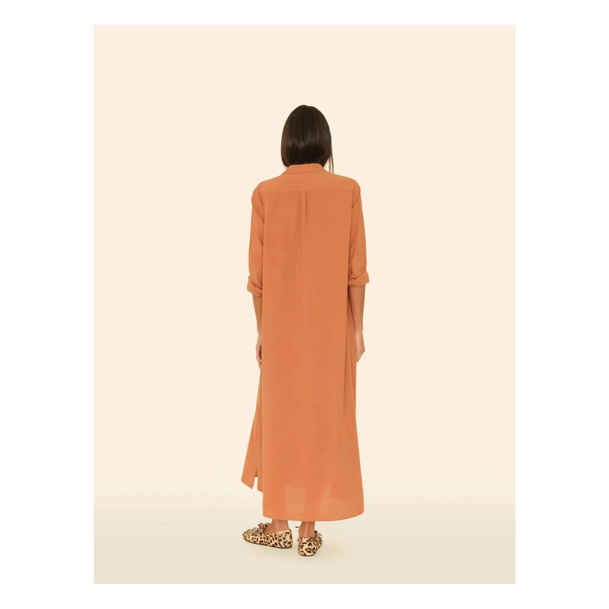 Xirena - Boden Cotton Poplin Dress | Pumpkin