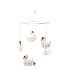 Sebra - Mobile Swans | White