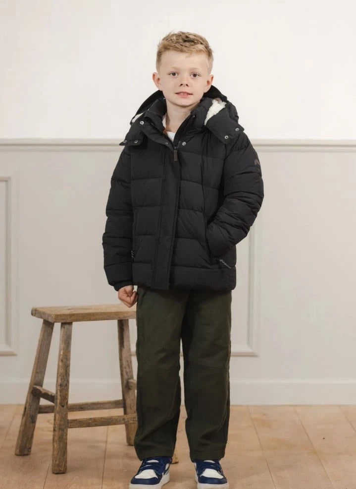 Töastie - Lunar Military Hooded Puffer Jacket | Black