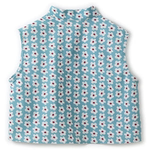 Fabula - Çiçek Desenli Bluz | Açık Mavi