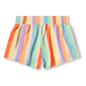 Molo - Nicci Striped Recycled Fiber Swim Shorts | Orange