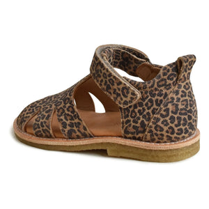 du Loua - Du Eden Leopard Suede Sandals | Brown