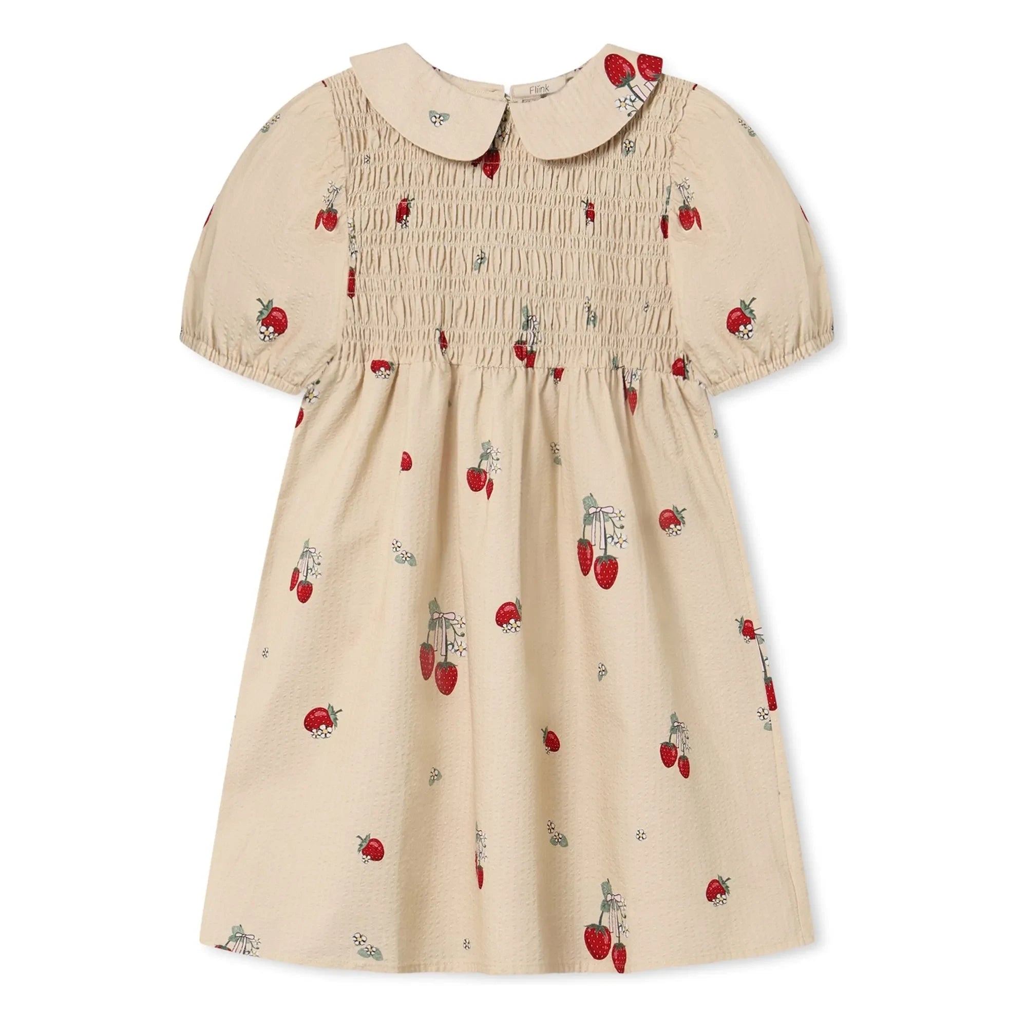 Fliink - Apple Strawberry Dress | Ecru