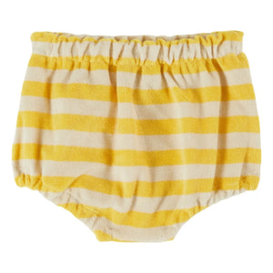 Emile et Ida - Sarı Çizgili Organik Pamuklu Havlu Bloomers