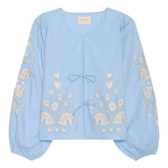 SISSEL EDELBO - Maggan Organic Cotton Blouse | Blue