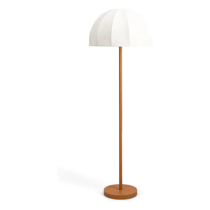 The Socialite Family - Duomo Floor Lamp, Cognac Leather Base | Cream