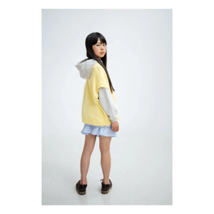 Repose AMS - Striped Button-Up Waist Skirt | Light Blue