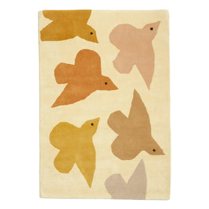 Bleuu-studio - Birds Rug | Ochre
