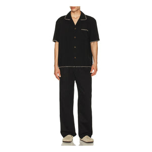 Rhythm - Relaxed Whip Short Sleeve Shirt | Black