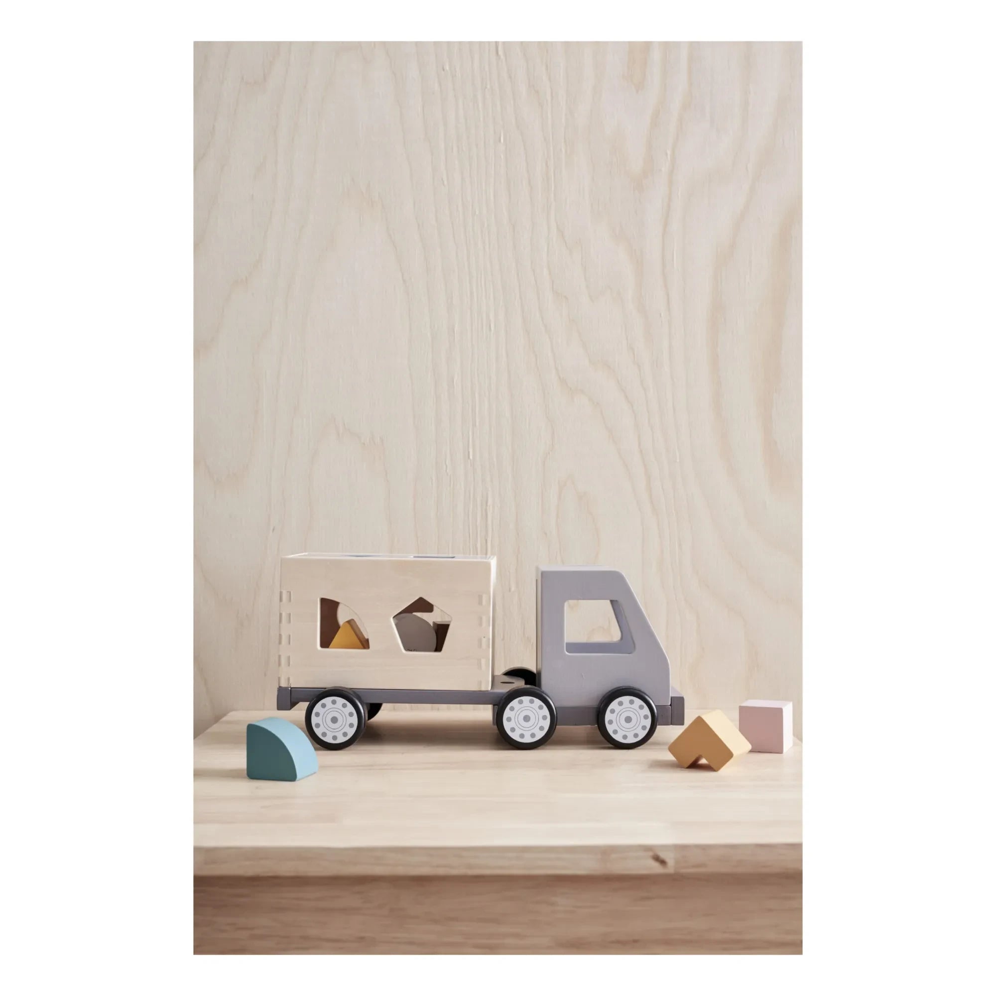 Kid's Concept - Wooden Shape Trash Truck