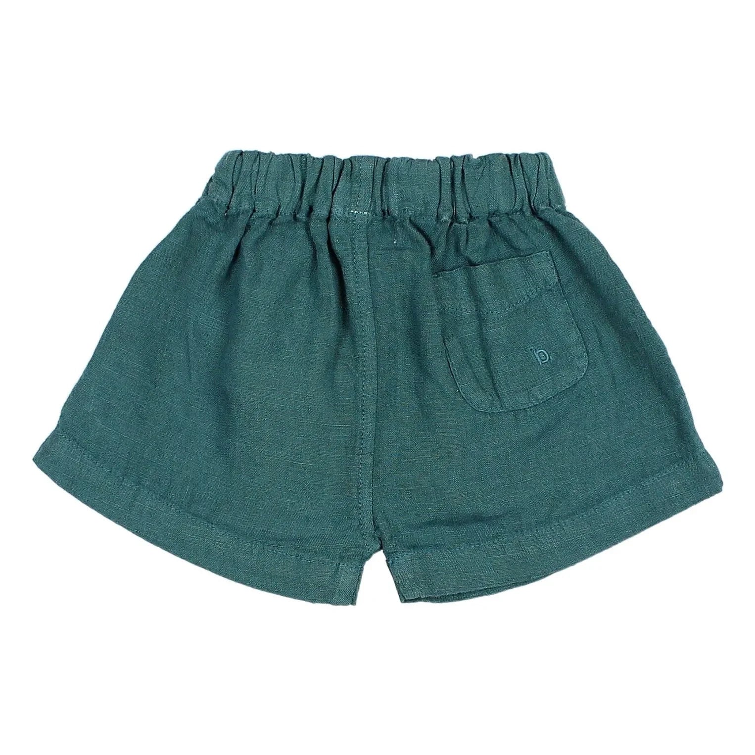 Búho - Linen Shorts | Peacock Blue
