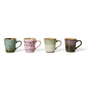 HKliving - Brustalism Espresso Cups - Set of 4