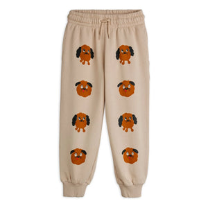 Mini Rodini - Doggies Organic Cotton Jogger | Grey Melange