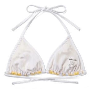 Smallable Woman - Elsa Plaid Bikini Top | Yellow