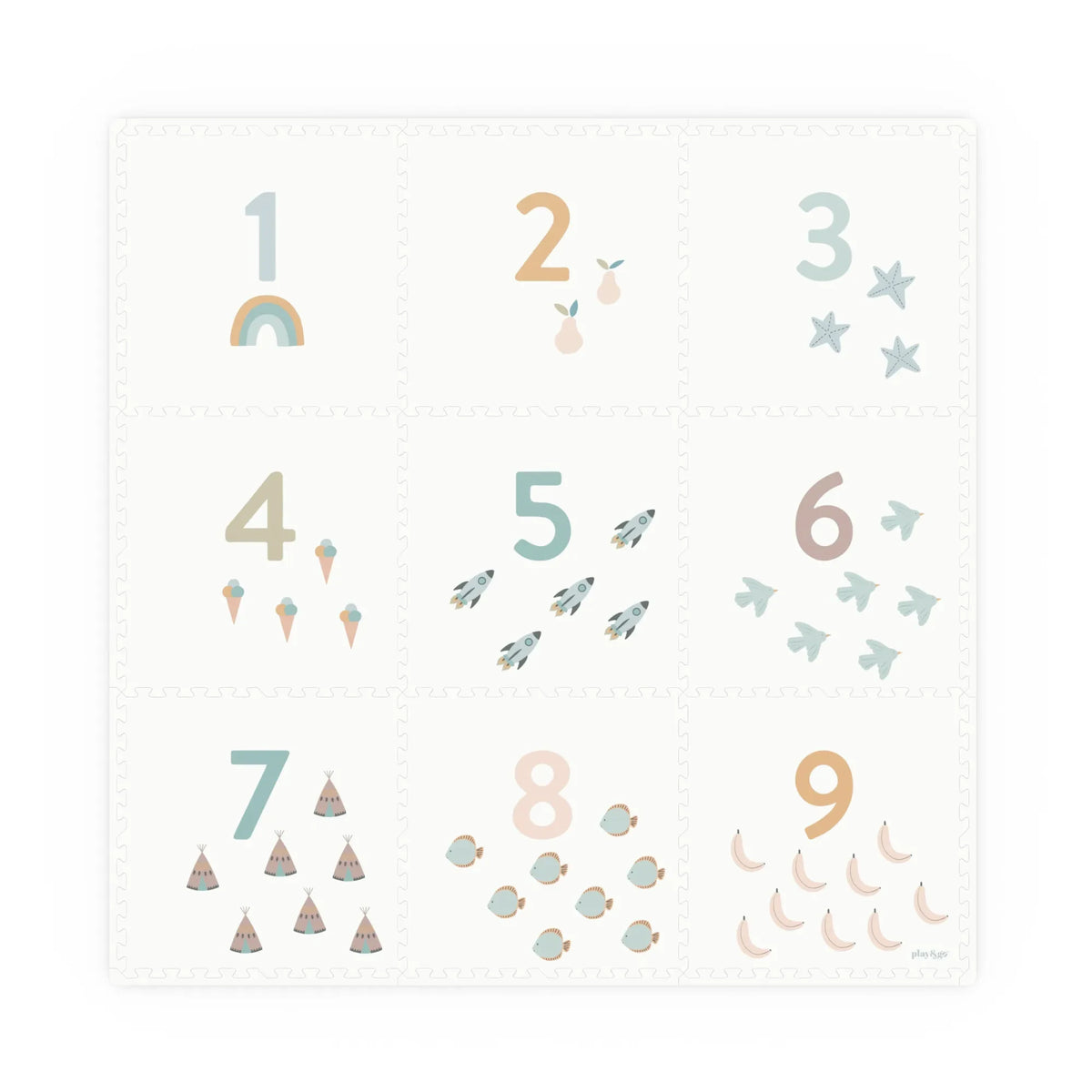 Play and Go - Tiloo Modular Play Mat - Number