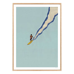 Ciel Glue - Santa Cruz Poster | Light Blue