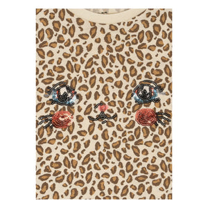 Konges Sløjd - Famo Leopard Organic Cotton T-Shirt and Shorts Set | Beige
