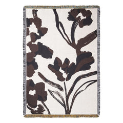 Ferm Living - Cilla Cotton Tapestry Blanket | Brown