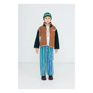 Tinycottons - Color Blocking Sherpa Style Jacket | Brown
