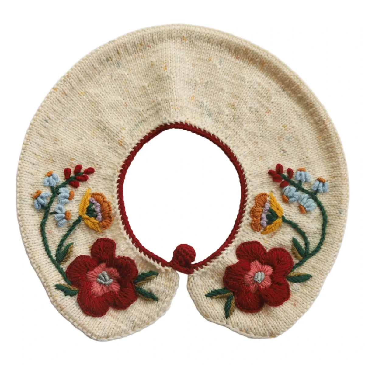 Kalinka - Stephanie Removable Collar Merino Wool | Cream