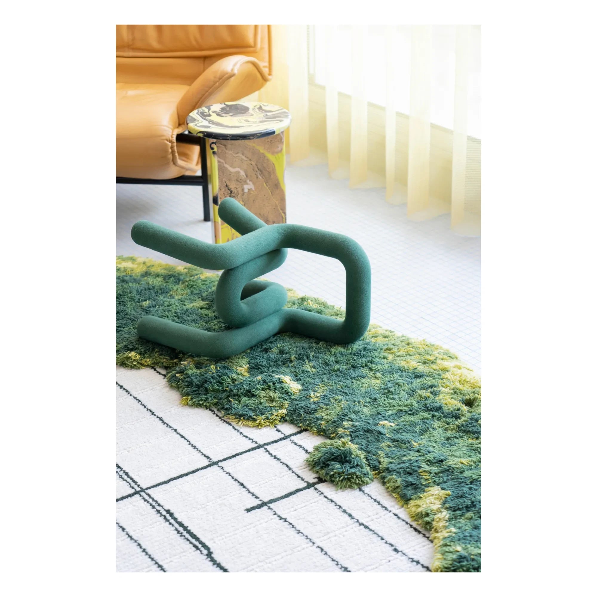 Moustache - Mini Bold Chair | Forest Green