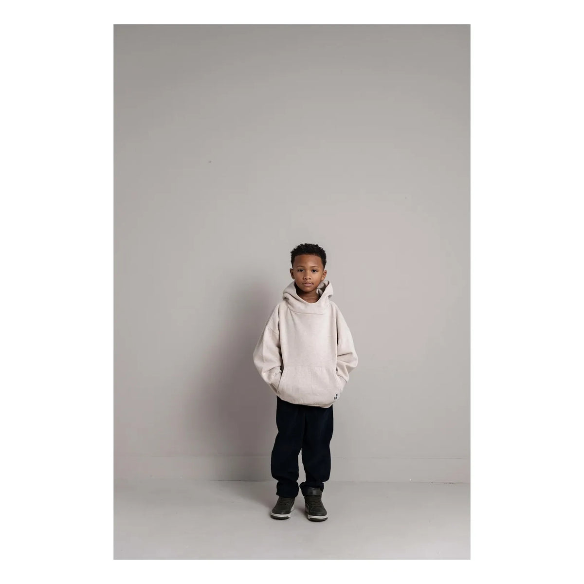 Jenest - Chris Chiné Organic Cotton Hooded Sweatshirt | Beige