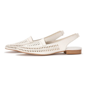 Bobo Choses - Örgü Deri Slingback | Ecru