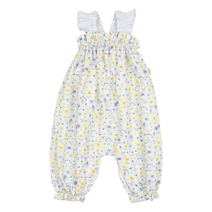Búho - Seersucker Baby Snowsuit | Light Blue