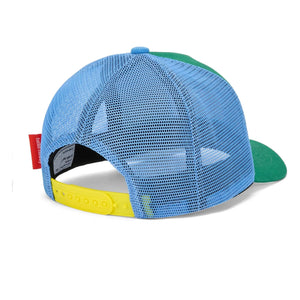 Hello Hossy - Curved Visor Cap Trucker Mini Flat Organic Cotton | Green