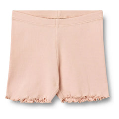 Wheat - Sine Ribbed Organic Cotton Shorts | Light Pink