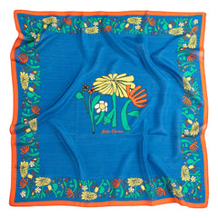Bobo Choses - Blue Herbalist Silk and Cotton Scarf