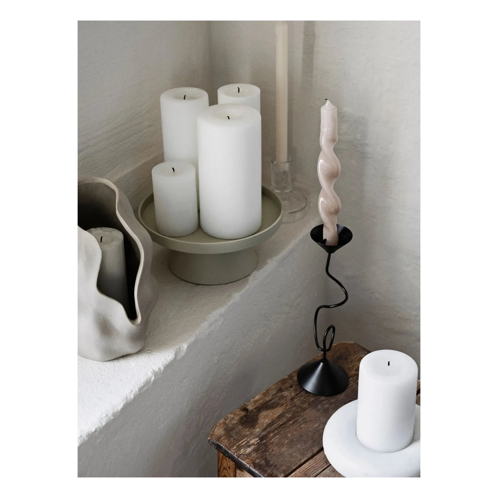 Broste Copenhagen - Selma Candle Holder | Black