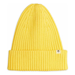 Mini Rodini - Organic Cotton Knit Hat | Yellow