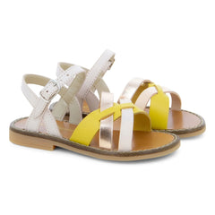Tartine et Chocolat - Cross Sandals | Ecru