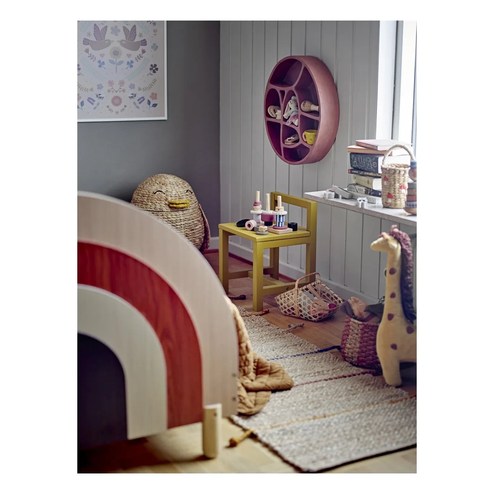 Bloomingville Mini - Palmer Wall Storage Unit | Rust Red