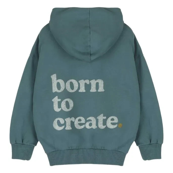 Jenest - Chris Chiné Organic Cotton Hoodie | Peacock Blue