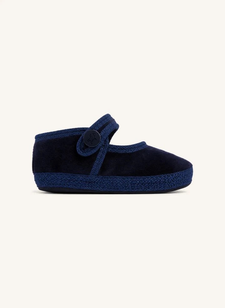 Folkloore - Velvet Slippers | Blue