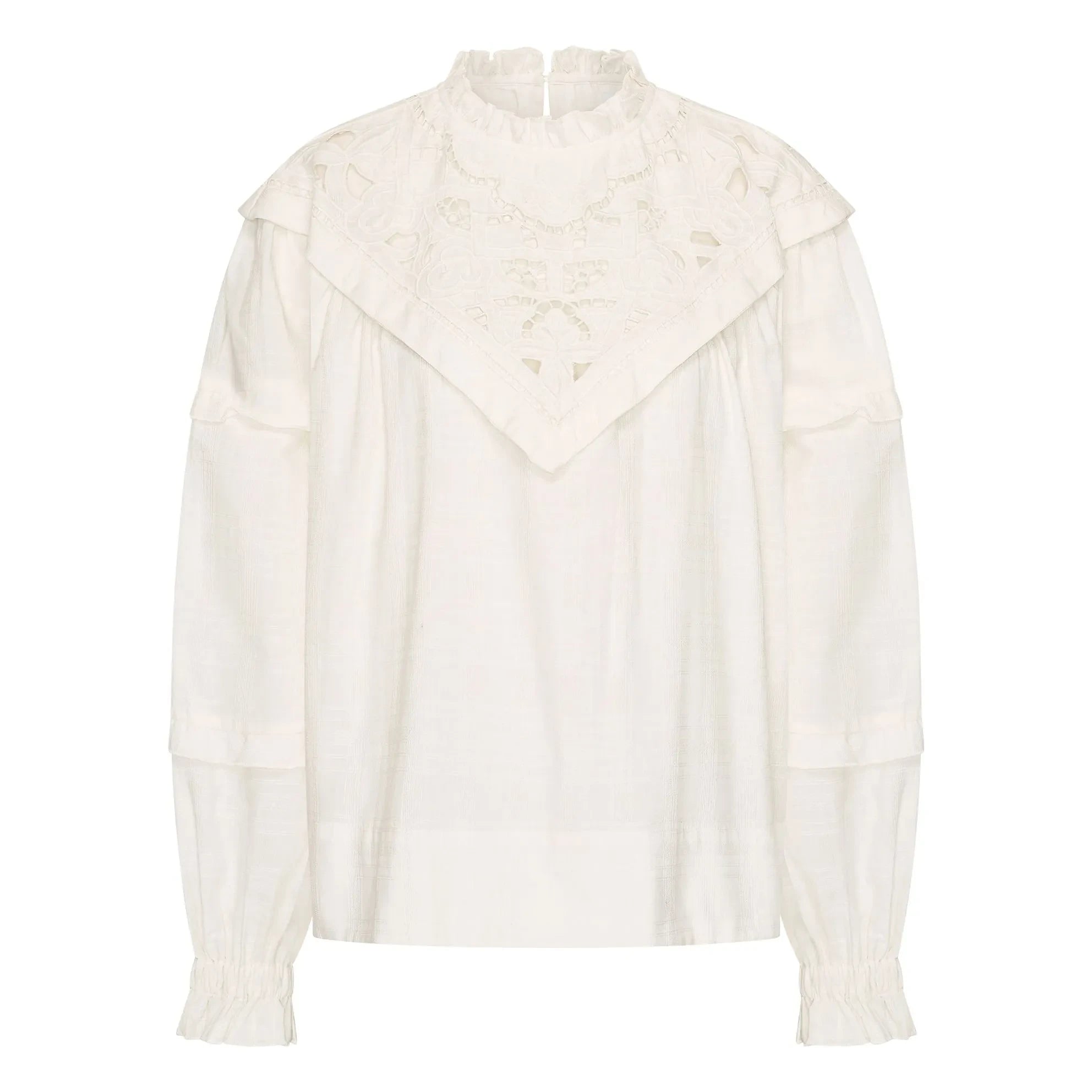 By Bar - Bowie Cotton Blouse | White