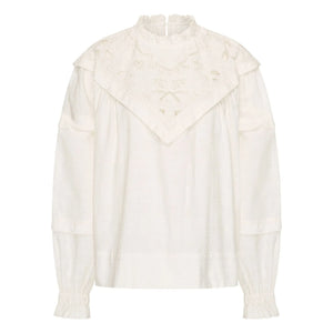 By Bar - Bowie Cotton Blouse | White