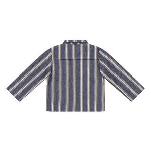 Donsje - Henrik Striped Overshirt Jacket | Blue