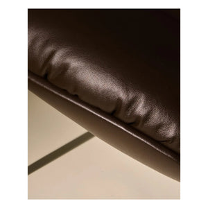 Gubi - Beetle Soft leather lounge chair, Gamfratesi | Coffee