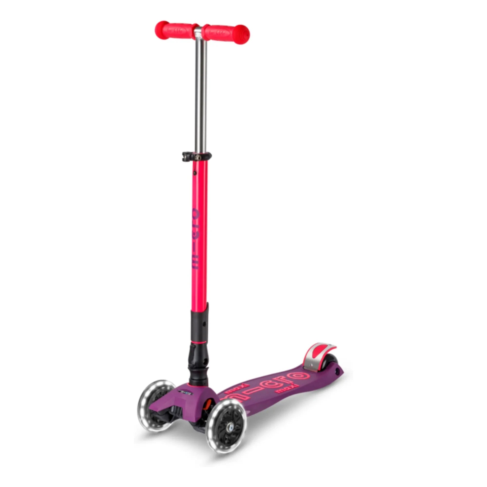 Micro - Maxi Foldable Neon LED Scooter | Pink