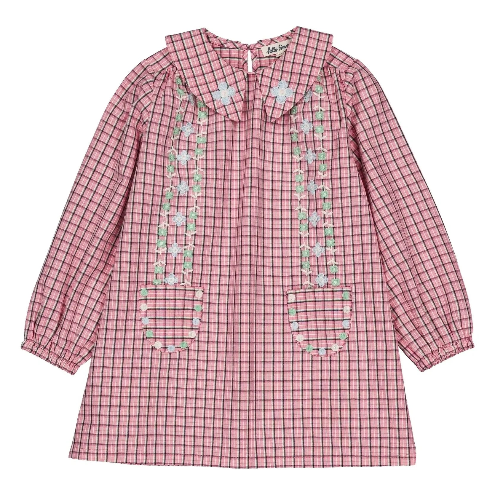 Hello Simone - Gatsby Checked Dress | Pink