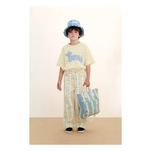 Tinycottons - Striped Jeans | White